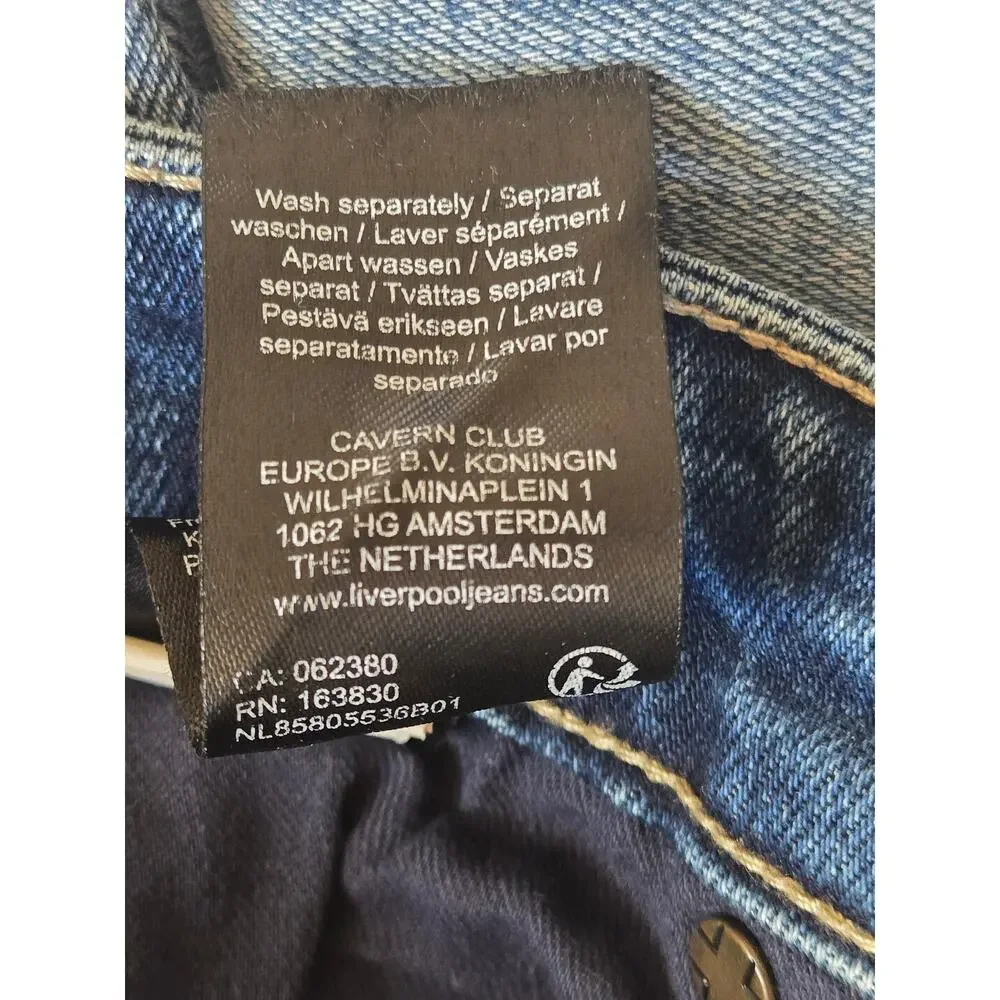 LIVERPOOL Los Angeles 'The Girlfriend" Straight Leg Blue Jeans 30/10 - Picture 11 of 12